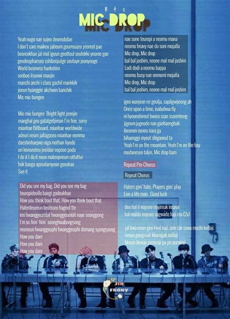 mic drop bts lyrics|parole mic drop bts.